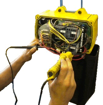 testing the hoist electrics